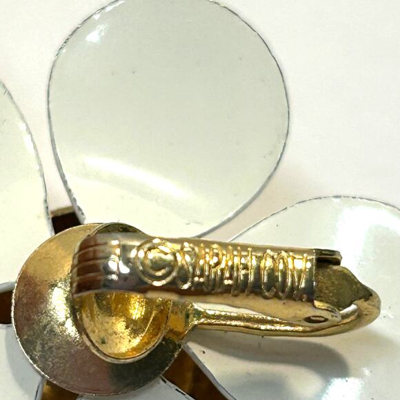 Vintage 1960's Sarah Coventry Daisy Brooch Earrings Set - Picture 6 of 9